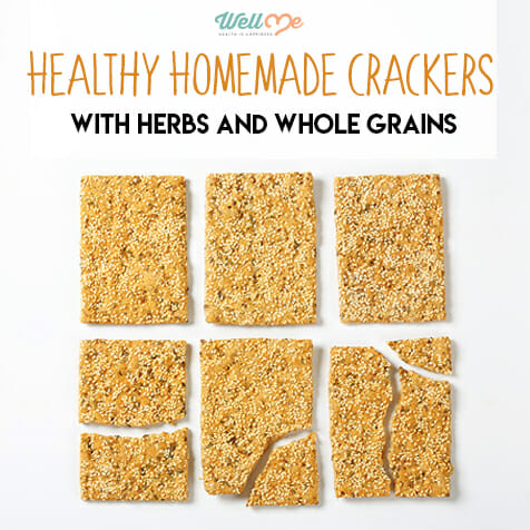 healthy homemade crackers title card