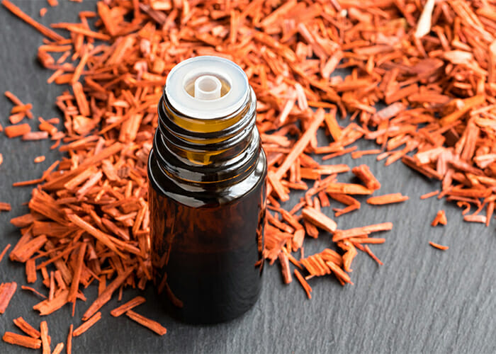 Sandalwood and orange essential oil blend 