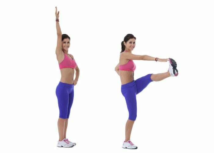 woman doing inner thigh pulse leg exercises
