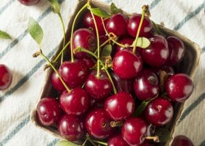 Tart cherries, one of the best healthy late night snacks
